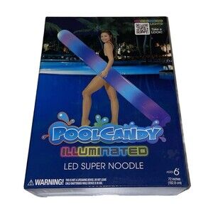 PoolCandy- 72 In. Illuminated Giant Color Changing LED Super Pool Noodle Water